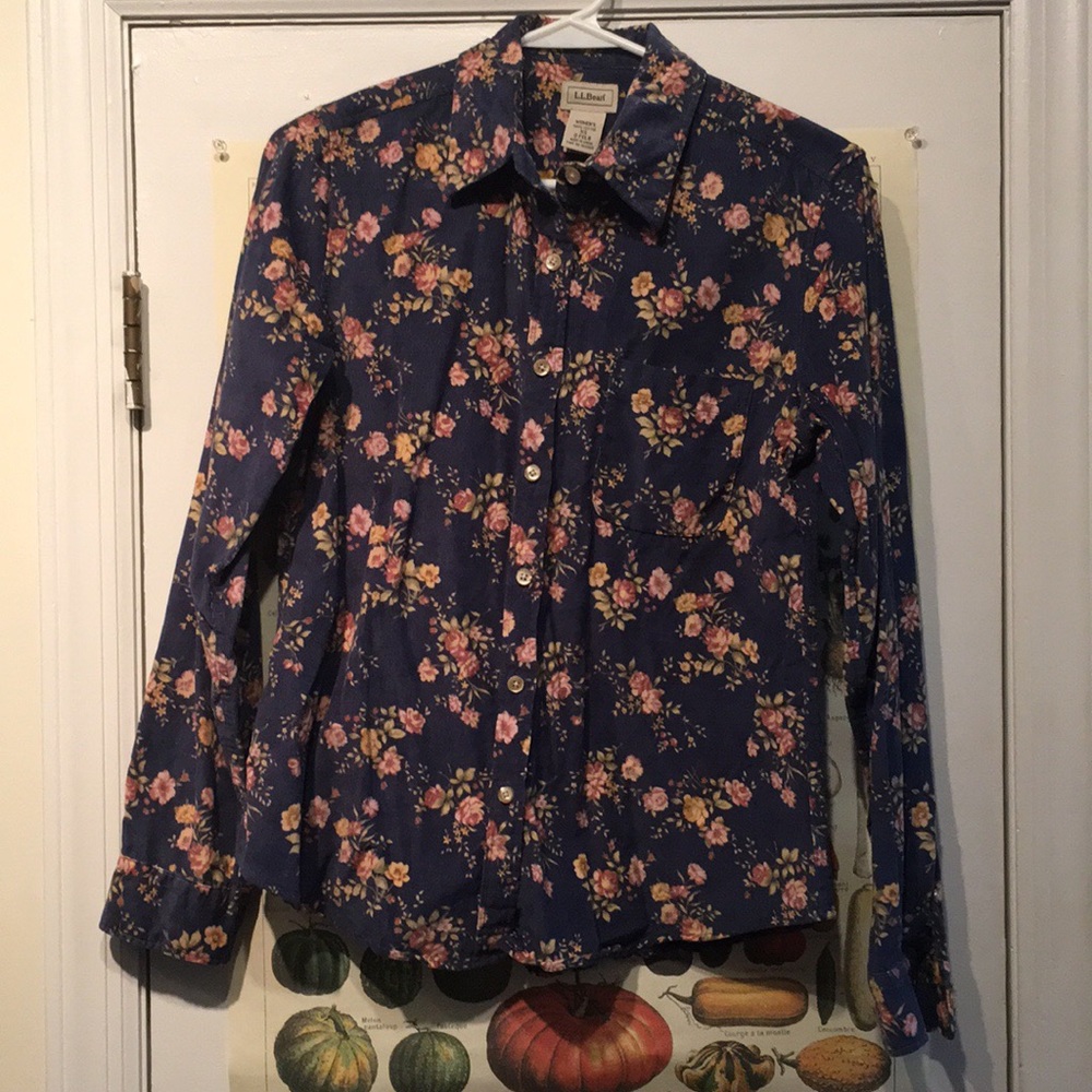 Floral button down